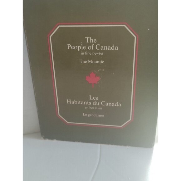 Franklin Mint People of Canada Pewter Figurine The  Mountie Original Box 1977 - Picture 4 of 13